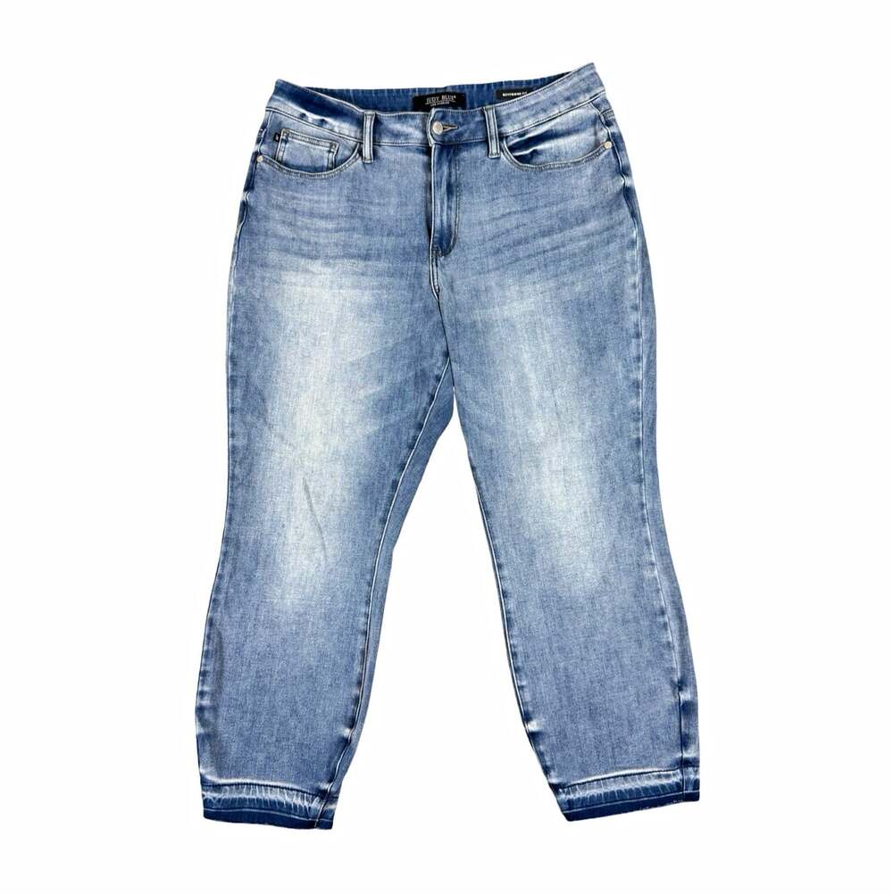 Judy Blue Light Wash High Rise Boyfriend Fit Stretch Jeans Women’s 14W
